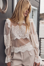 offwhite lace blouse