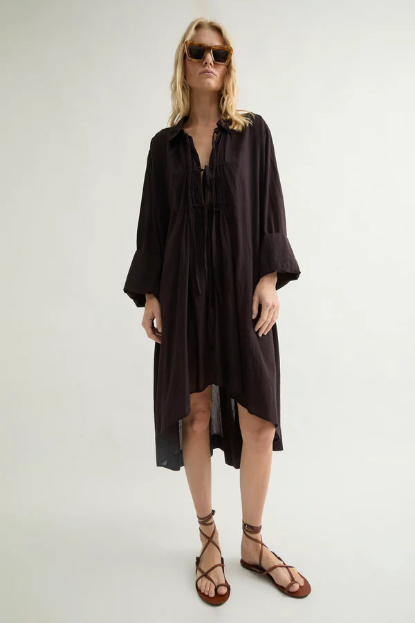 LB - Cop brown dress