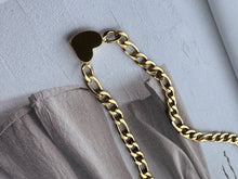 solid heart necklace