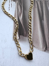 solid heart necklace