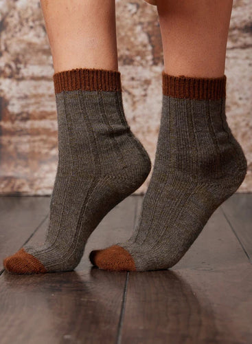 Diega - Chauso grey wool socks