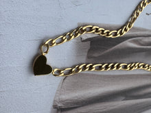 solid heart necklace