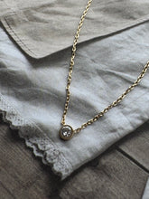 small stone chain necklace