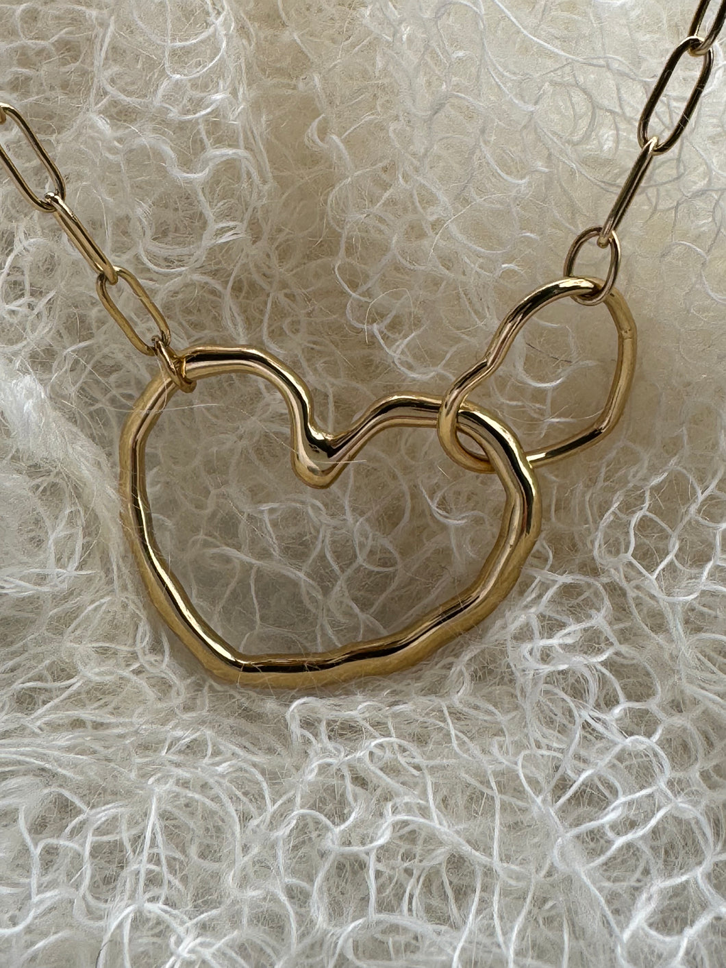 chain hearts necklace