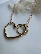 chain hearts necklace