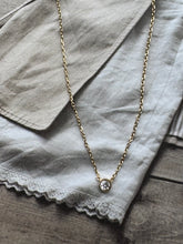 small stone chain necklace