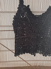 mamapapa - crochet black singlet