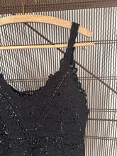 mamapapa - crochet black singlet