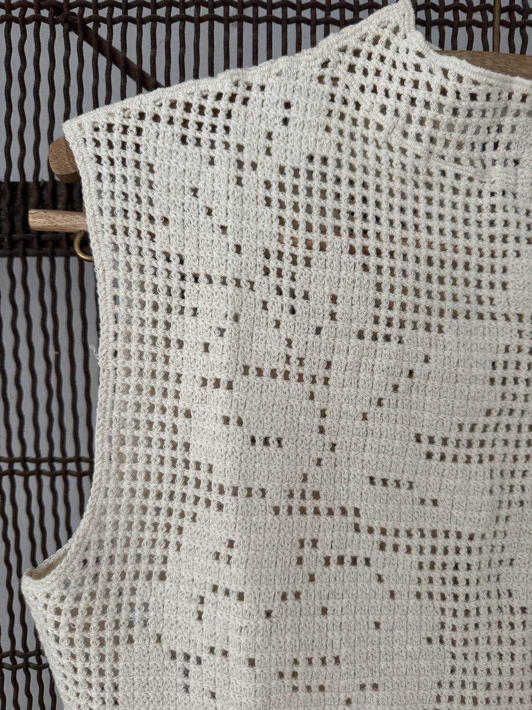 mamapapa - crochet cream top
