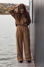 Striped trousers