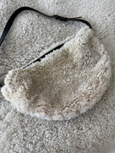 Oversized fur bumbag