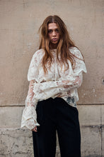 Lace Blouse with large Frill collar