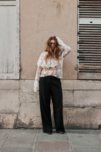 Lace Blouse with large Frill collar