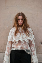 Lace Blouse with large Frill collar