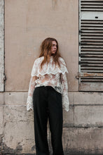 Lace Blouse with large Frill collar