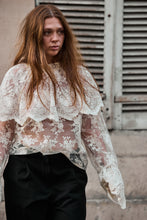 Lace Blouse with large Frill collar