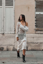 mamapapa - crochet long white dress