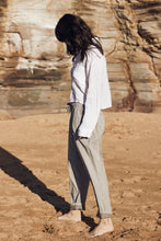 mamapapa - Pepa stripes mushroom/grey pants