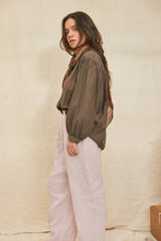 Capri chocolate blouse