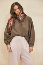 Capri chocolate blouse