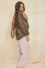 Capri chocolate blouse