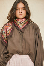 Capri chocolate blouse
