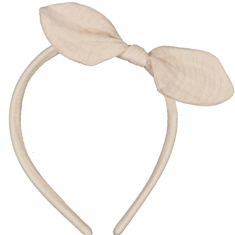 bow headband - Double gauze