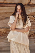 mamapapa -  cream knit sleeveless turtleneck