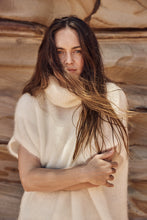 mamapapa -  cream knit sleeveless turtleneck