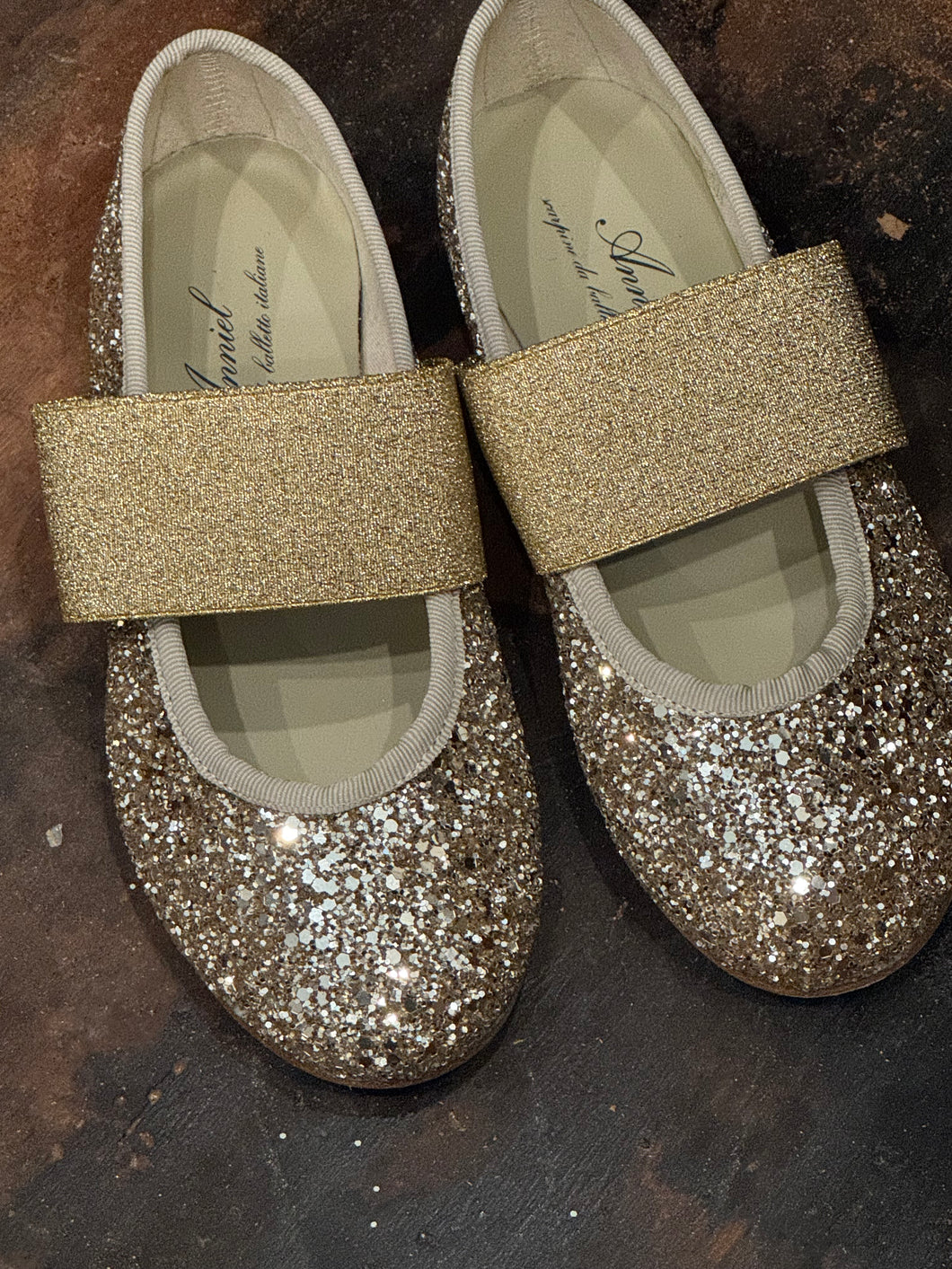 anniel - kids glitter ballet shoes