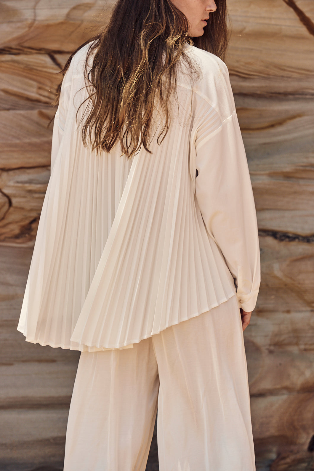 mamapapa Leo pleased blouse white