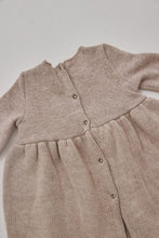 Pequeno baby soft knit dress beige