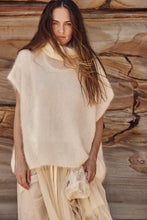 mamapapa -  cream knit sleeveless turtleneck