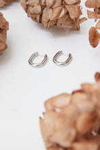 hoop thick oval earrings