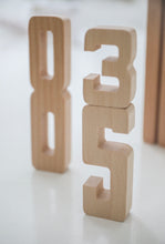 wooden numbers by Astrup
