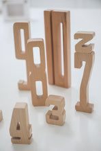 wooden numbers by Astrup