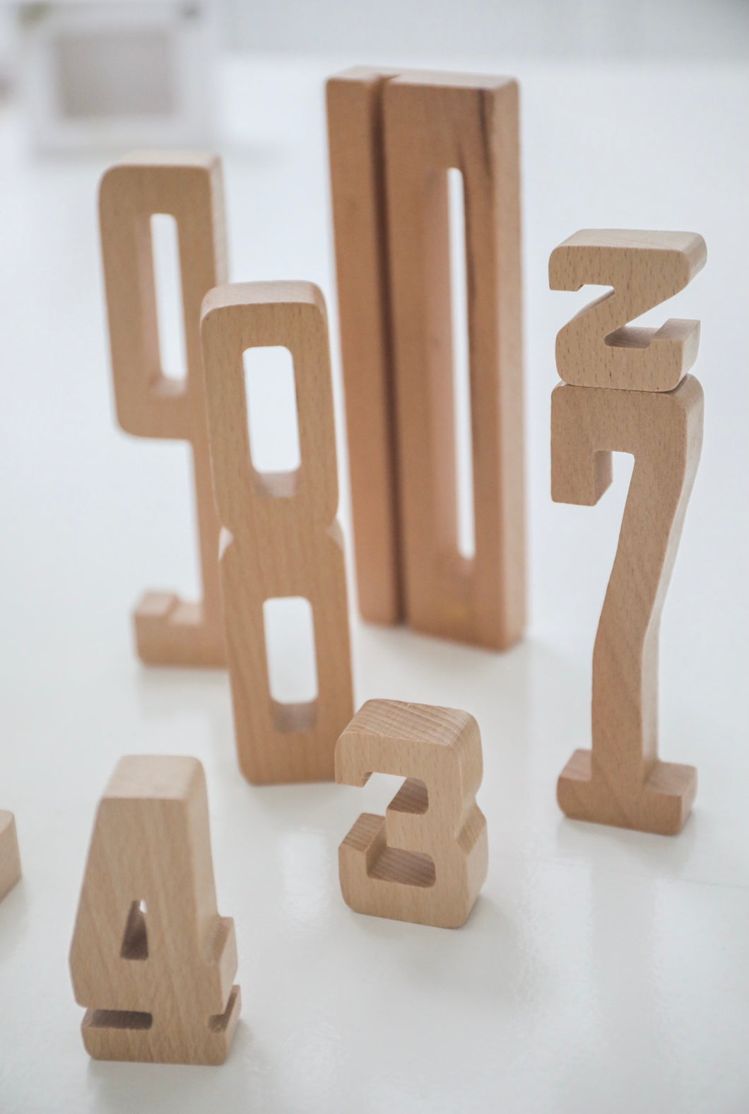 wooden numbers by Astrup