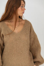 KINDER Mohair camel jumper