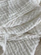 Fibre For Good white cotton gauze swaddle