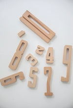 wooden numbers by Astrup