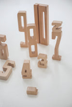 wooden numbers by Astrup