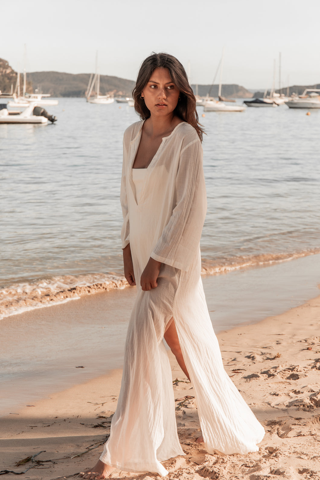 numero74 - Aya Djellaba Woman white