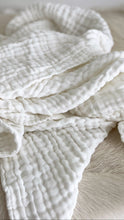 Fibre For Good white cotton gauze swaddle
