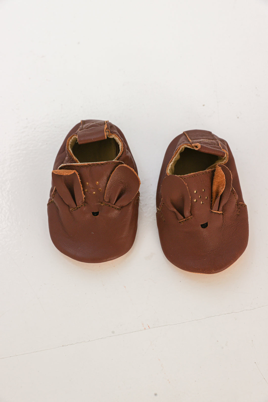 Mouflette leather bambi brown shoes