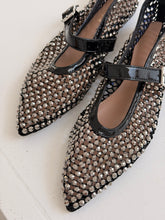 Sparkle pointy black Ballet flat