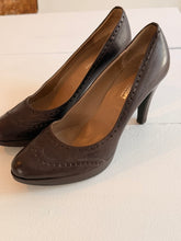 Leather Choco heels