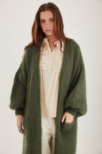 Mamapapa - Buena Mohair khaki Long cardigan