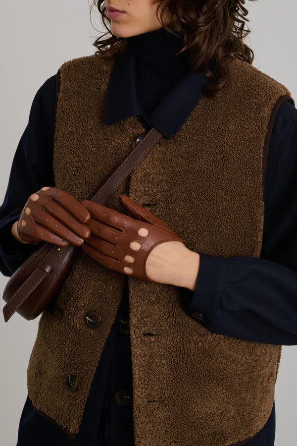Soeur - Fusil faux fur vest brown