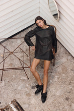 mamapapa - paris leather black dress