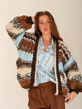 Stripe thick earthy cardigan